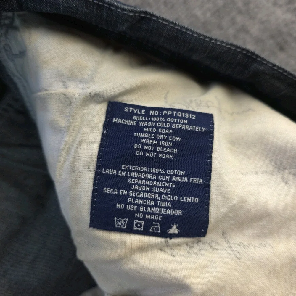 Vintage Phat‎ Farm Denim Shorts 38 Baggy Drawstring Logo Y2k Cotton 12